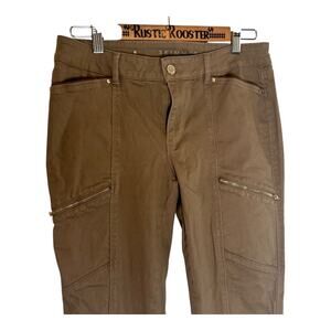 Women's Whitehouse BlackMarket Brown Skimmer Cargo Skinny Jeans 8